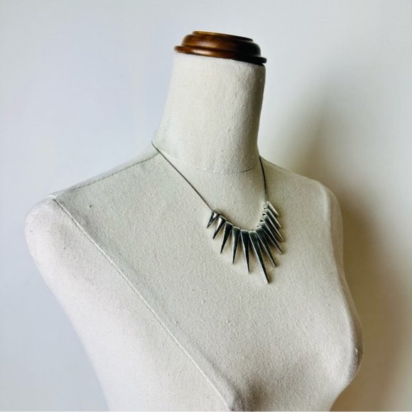 Vintage Silver Colour Tribal Goth Necklace - Picture 6 of 7